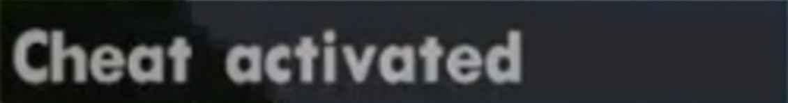 Cheat Activated
